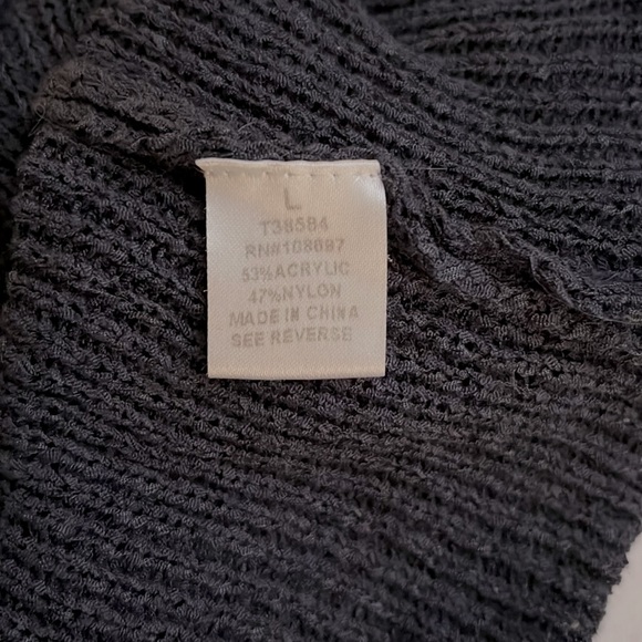 SWEET RAIN knit tank in navy blue, tan, and brown L - Picture 6 of 7